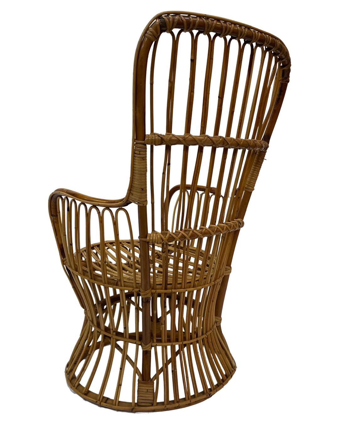photo buy Set Of Two Mid Century Rattan Armchairs By Bonacina 1950 Design