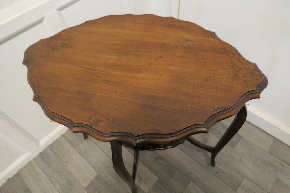 Oval Shaped Walnut Occasional Table