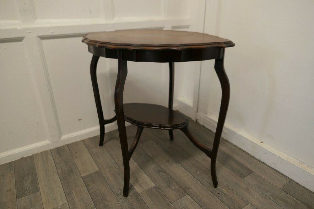 Oval Shaped Walnut Occasional Table photo furniture