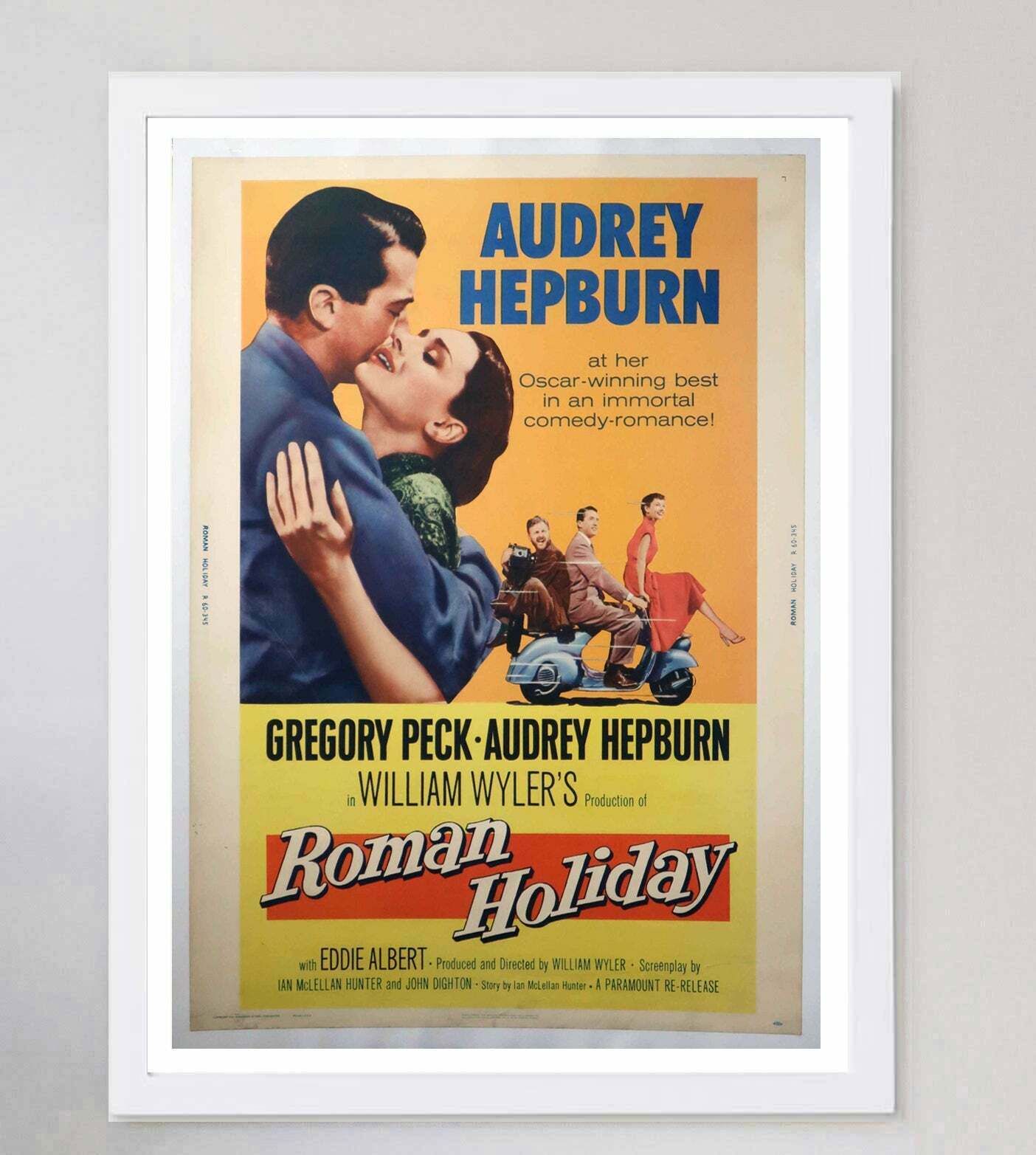 Roman Holiday Original Vintage Poster photo for sale