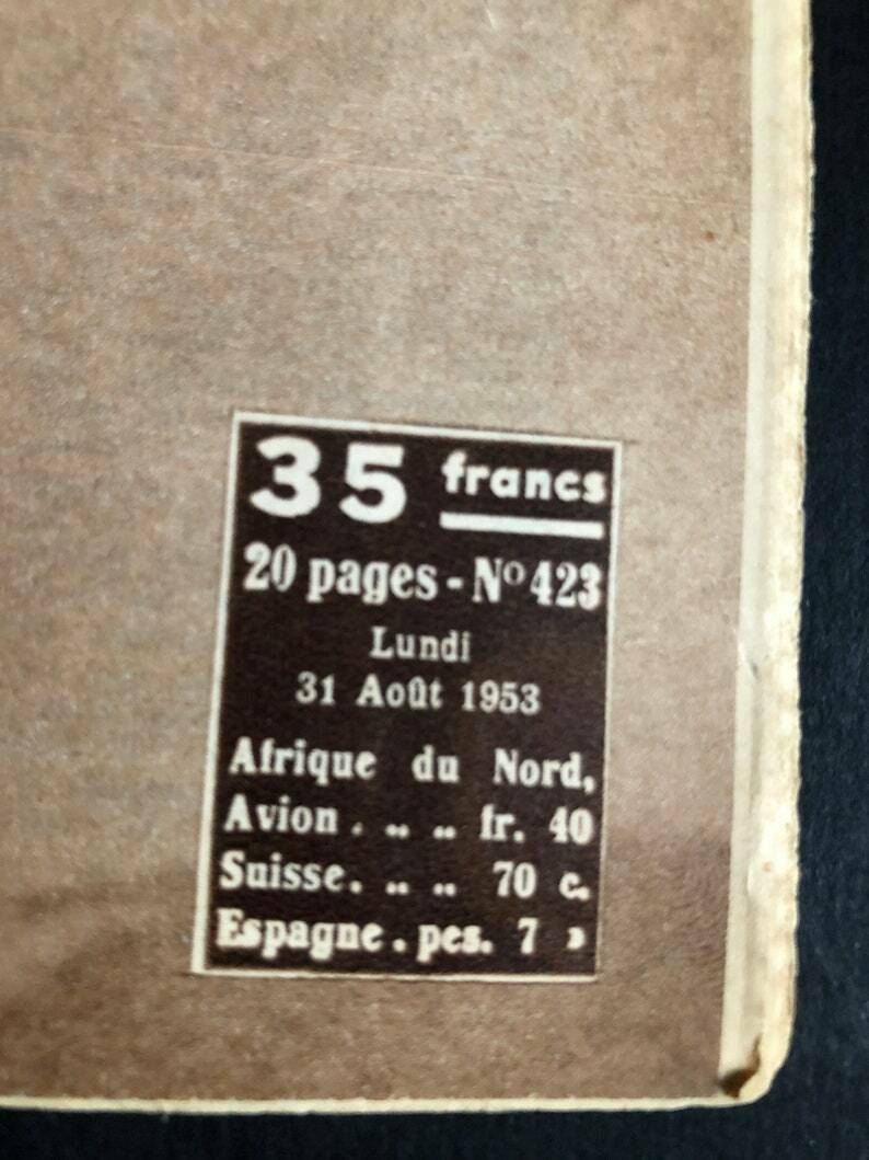 Fausto Coppi Original Vintage Cycling Print 1953 Tour De France photo for sale
