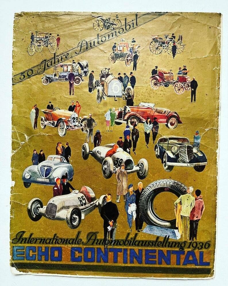 Echo Continental   Vintage Motoring Magazine Cover Print 1936 photo for sale