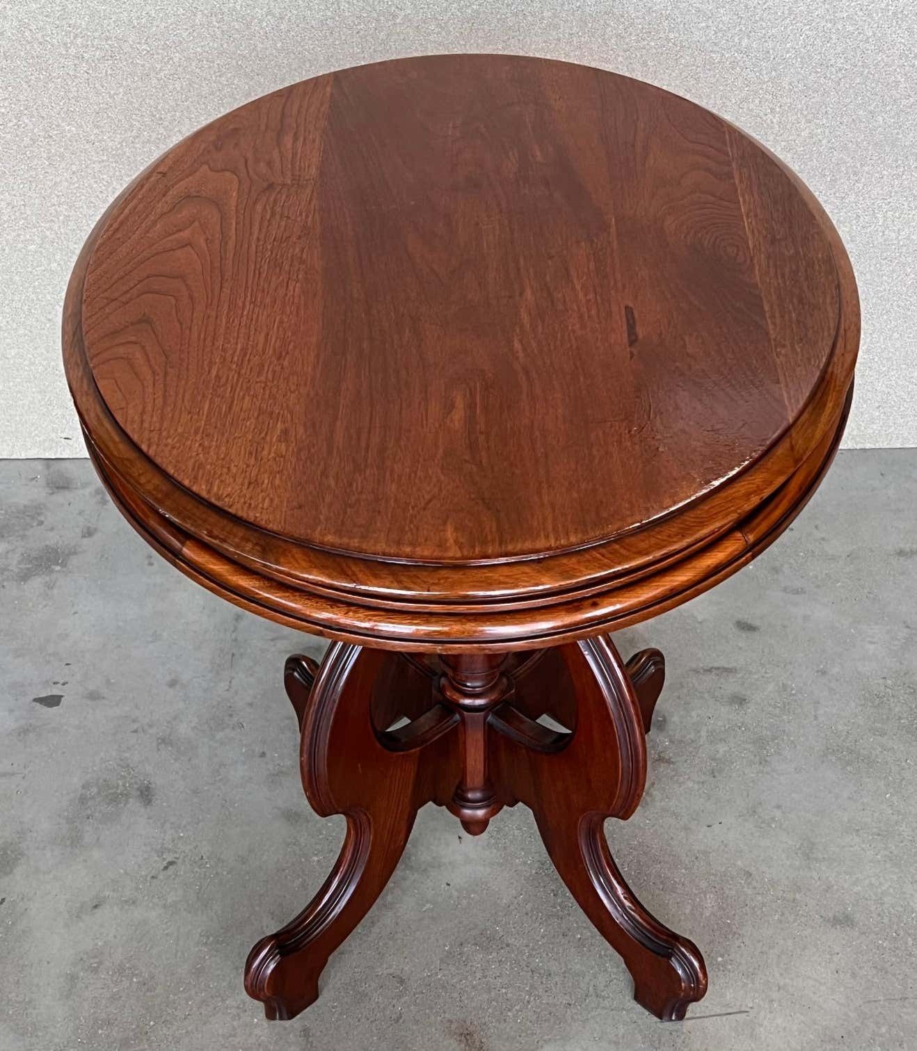 Victorian Burr Walnut Inlaid Oval Coffee Table photo vinterior