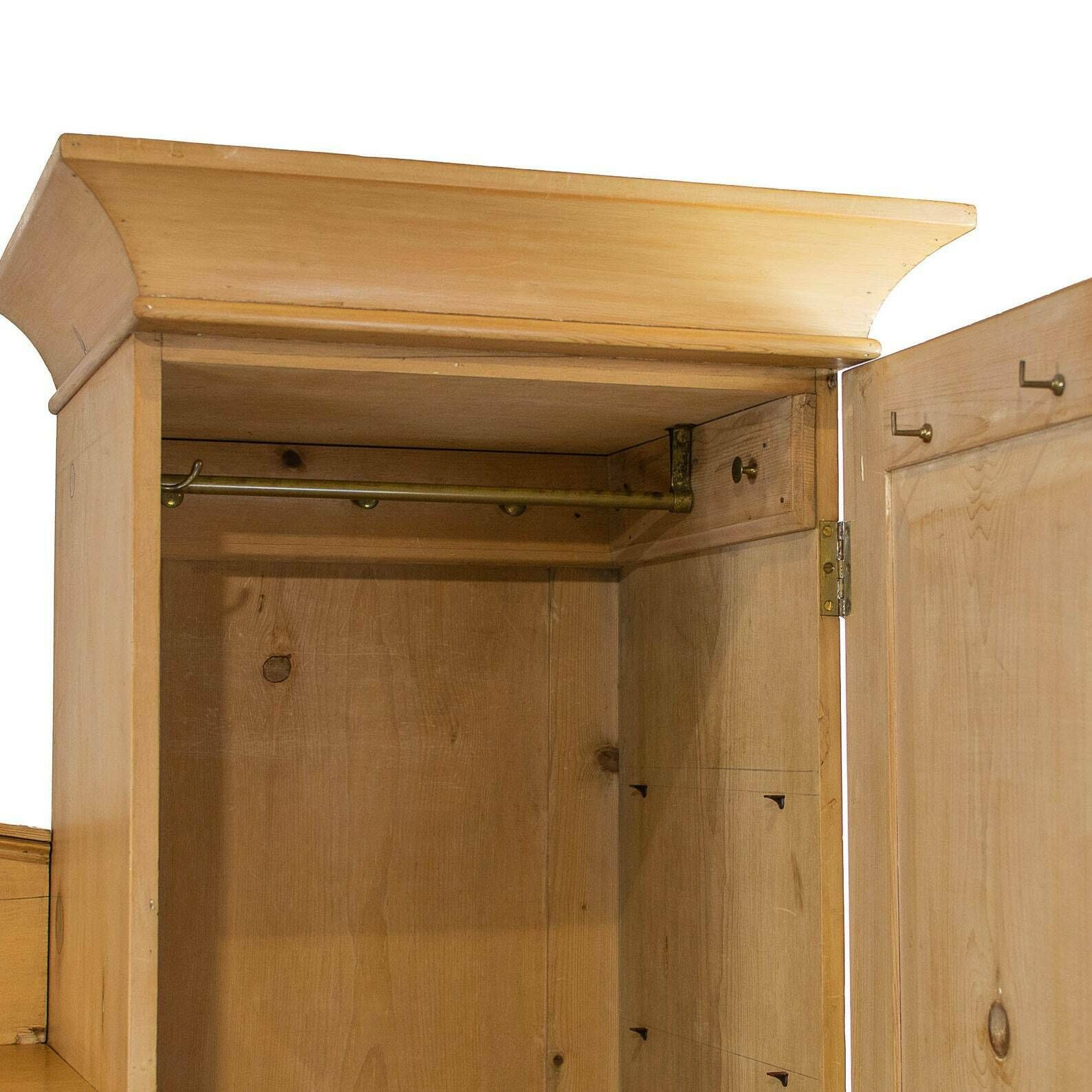 Antique Pine Compactum Wardrobe photo furniture