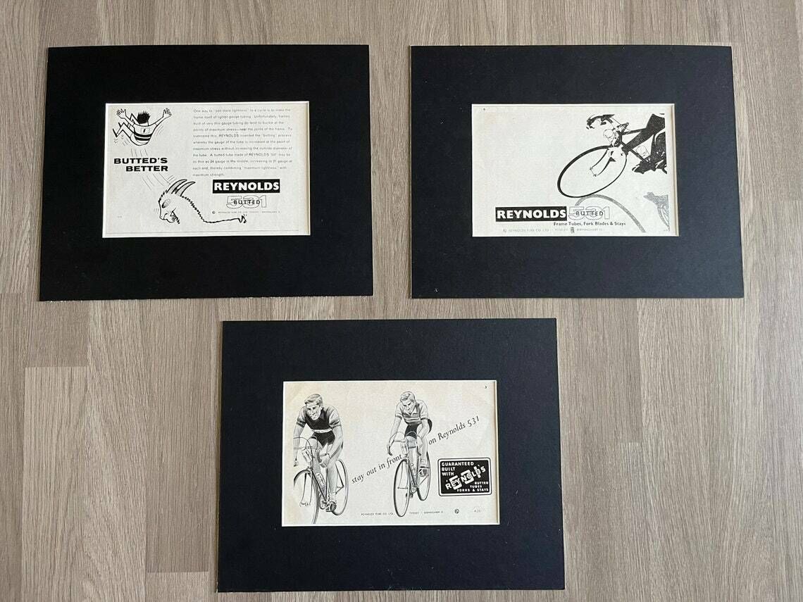 1960s Reynolds 531 Original Vintage Cycling Advertisements photo furniture