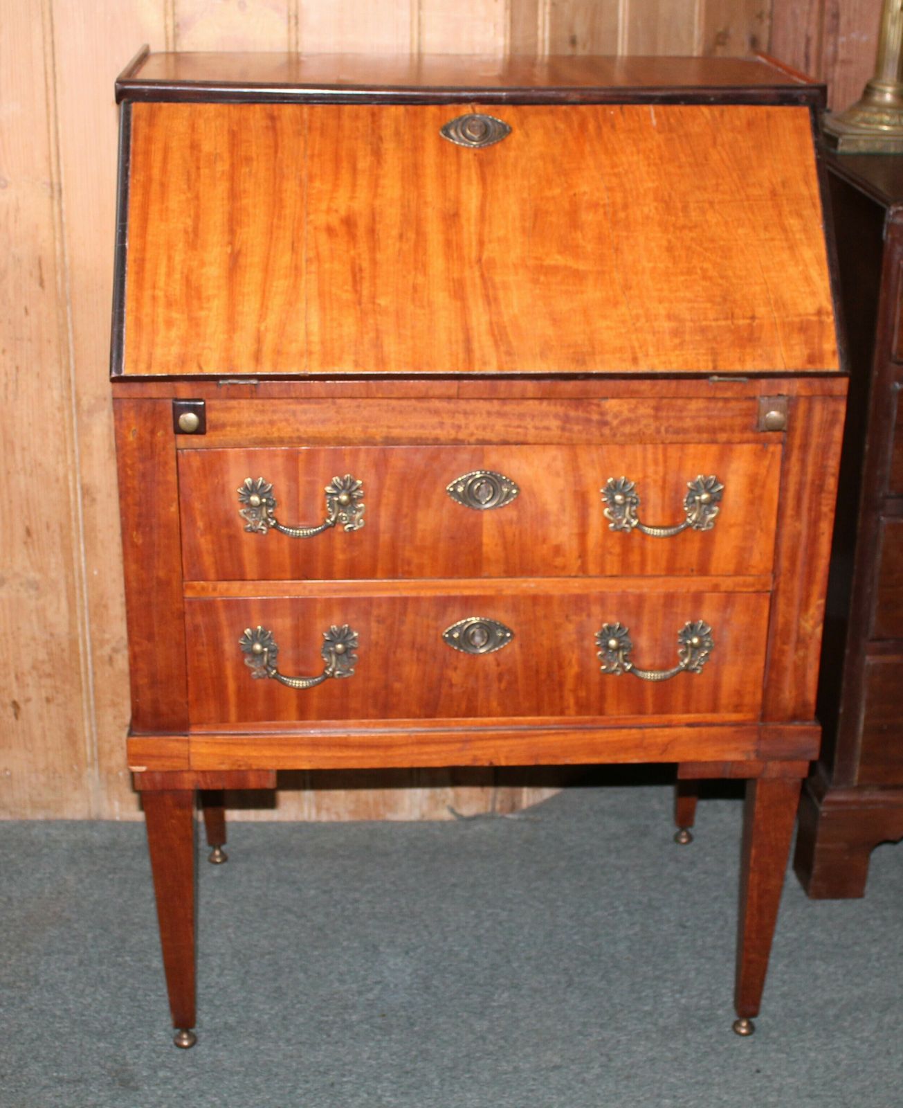 Small Edwardian Satinwood Bureau