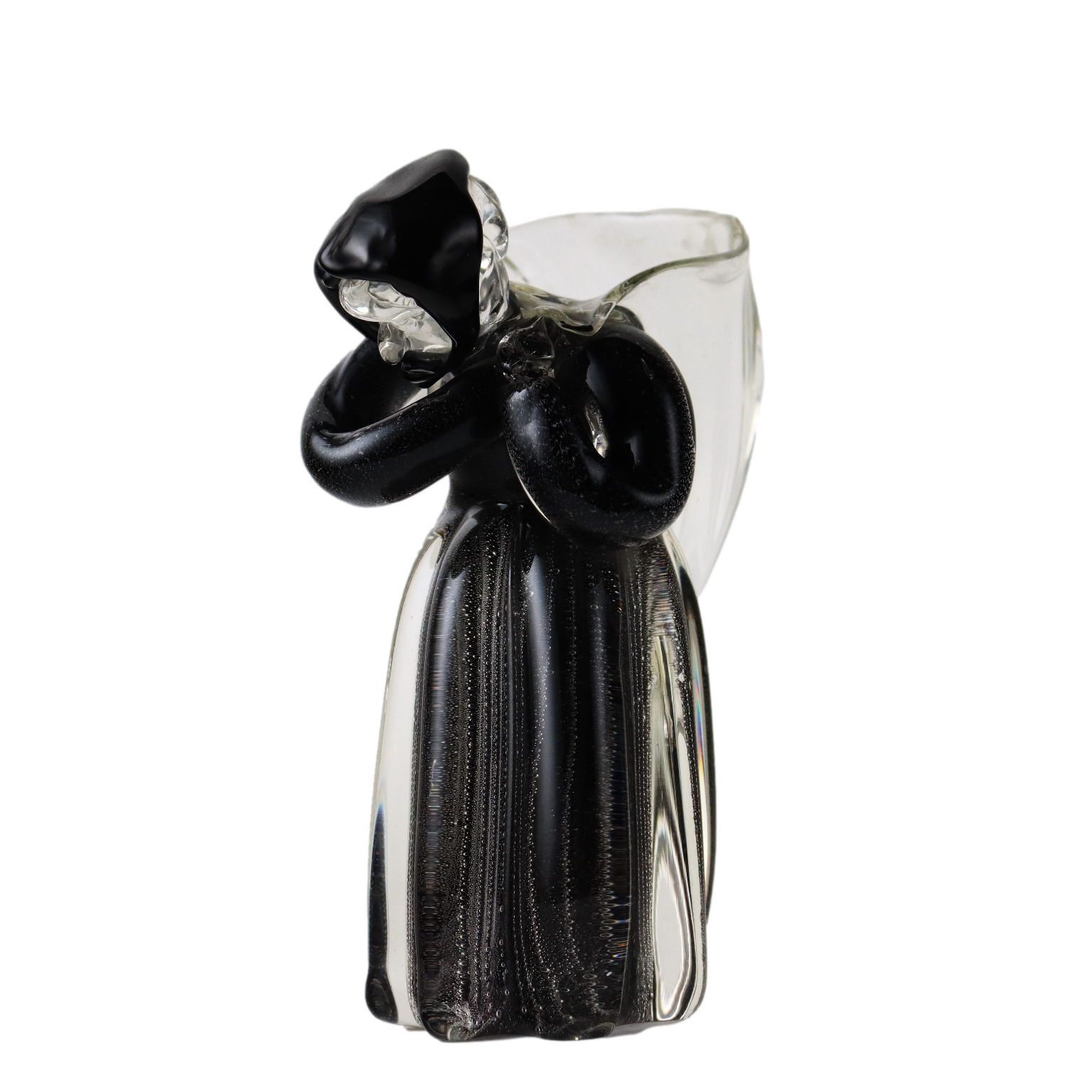 Woman With Pannier Murano Glass Italy XX Century