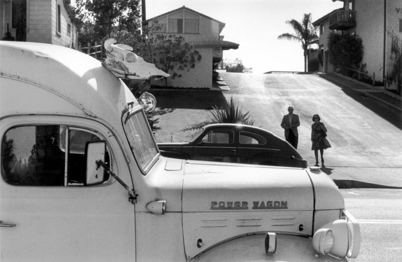 'Skull Truck' Homer Sykes Framed In White photo furniture