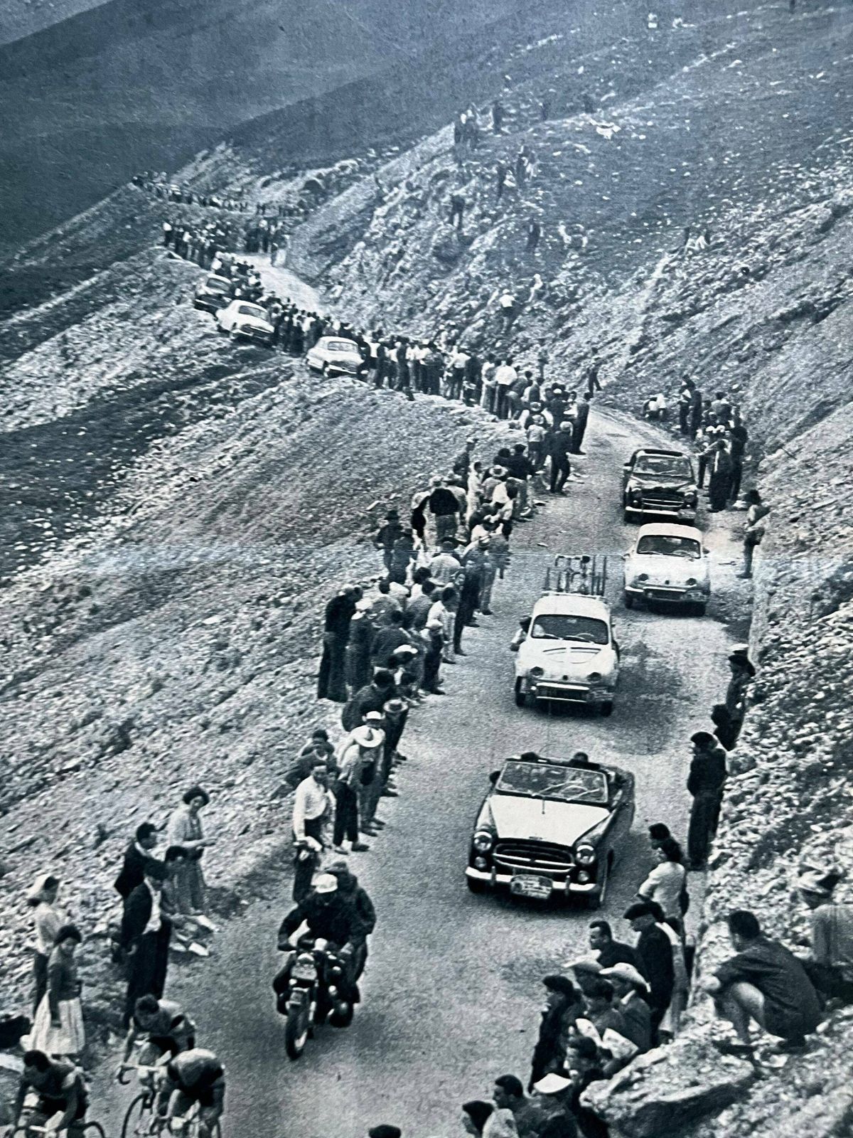 Original Vintage Tour De France Tourmalet Cycling Print 1959 Peloton photo buy