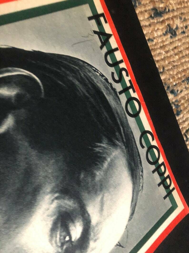 Fausto Coppi / Bianchi Original Vintage Cycling Print 1960 photo 96.0