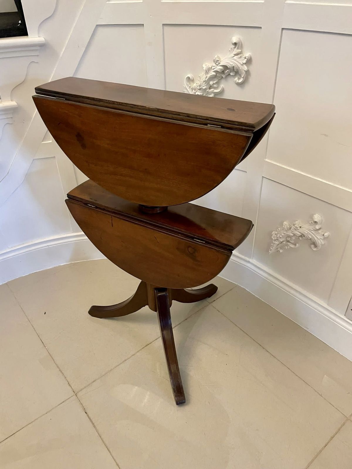 Antique 19th Century Mahogany Two Tier Dumbwaiter photo 1394.99