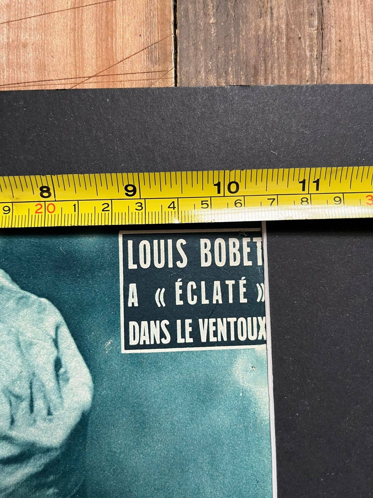 Louison Bobet Mt Ventoux Original Vintage Cycling Print 1955 photo for sale
