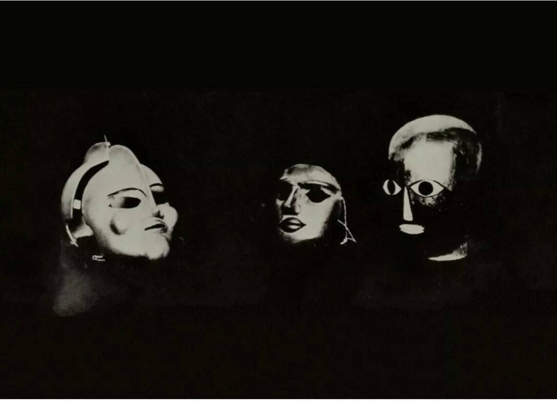 Bauhaus Oskar Schlemmer Mystical Theatre Poster 1924