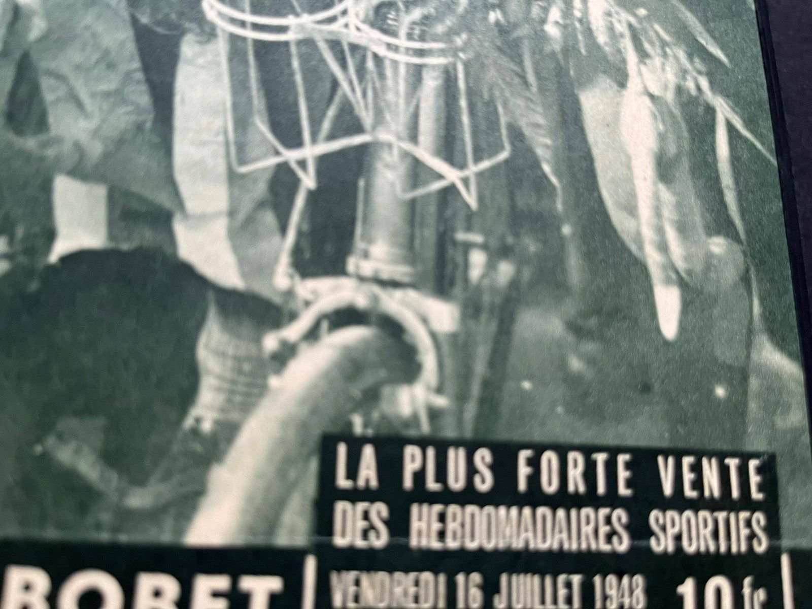 Gino Bartali / Louison Bobet Vintage Tour De France Cycling Print 1948 photo Art