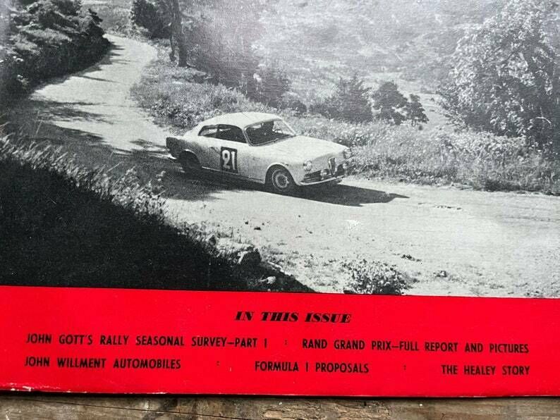Vintage Autosport Print Alfa Romeo Giulietta 1963 Alpine Rally photo Art