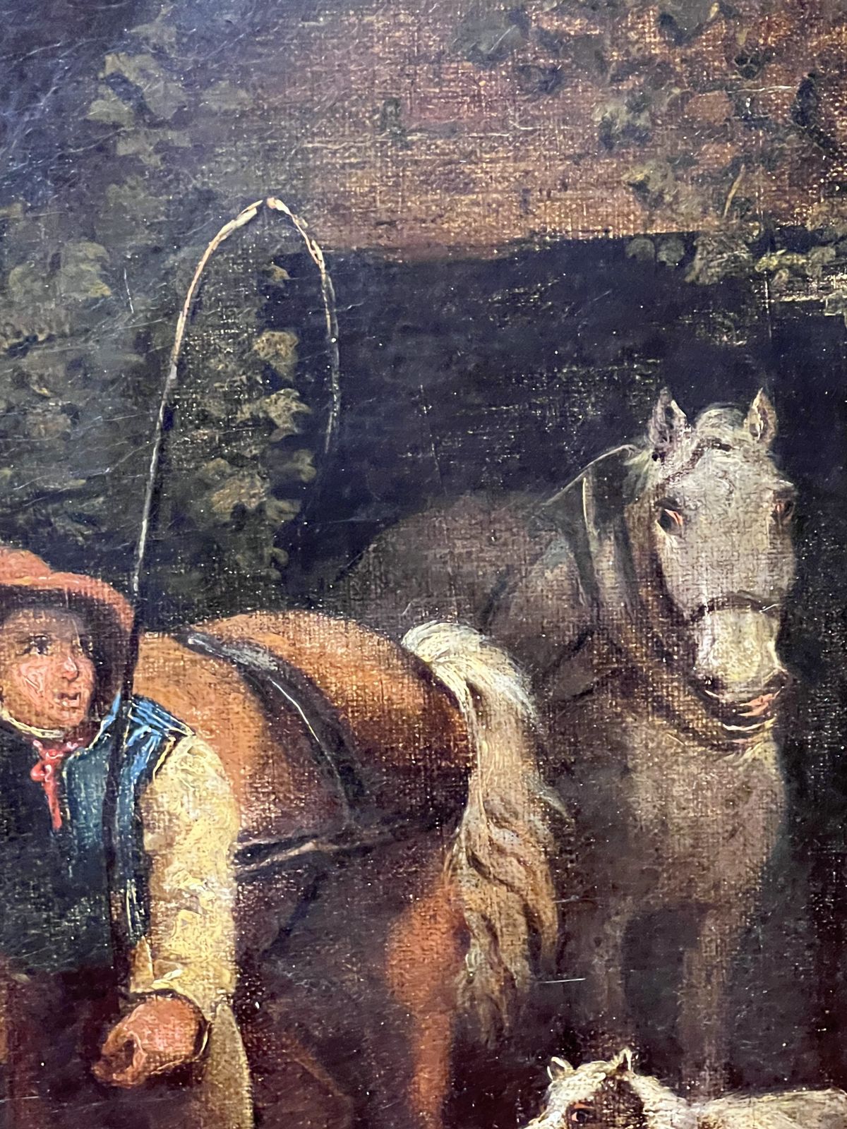 Fine Art 19th Century George Moreland (1763 1804) Titled 'The Day Begins' Oil Painting On Wood Panel photo 1850.0