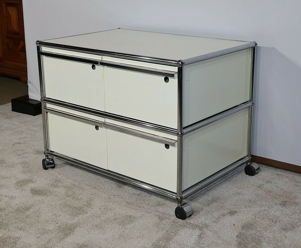 Cabinet On Wheels, Usm Haller Module – 1960 photo for sale