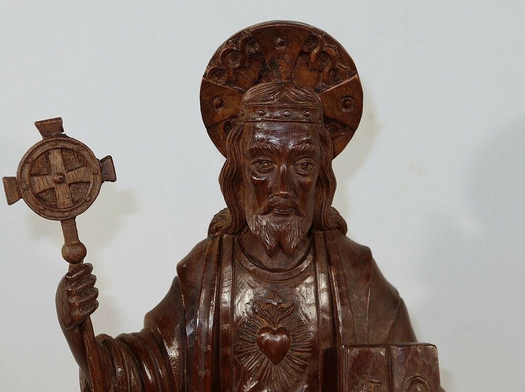 Important Statue Of Christ In Chestnut, Late 19th Century photo 1369.9