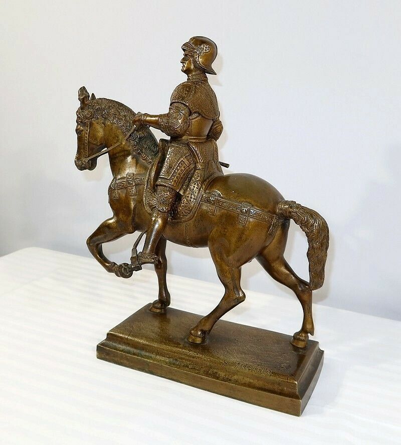 Bronze "Le Colleone" After Verrocchio, Late 19th Century photo Art