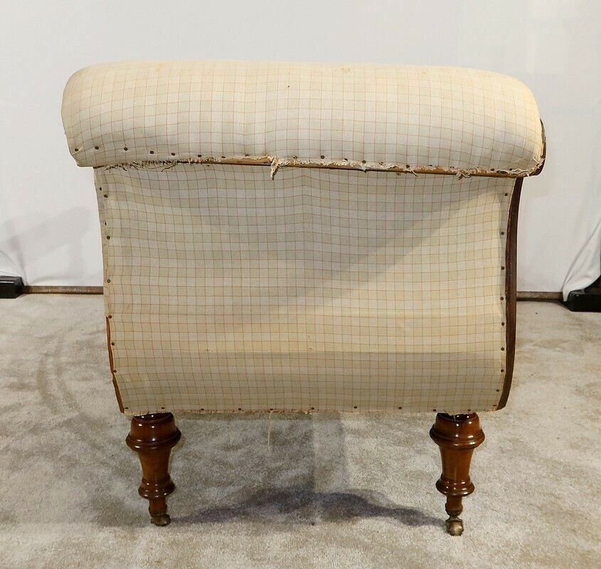 Furniture Long Meridian In Solid Mahogany, Victorian Period, England, 19th photo