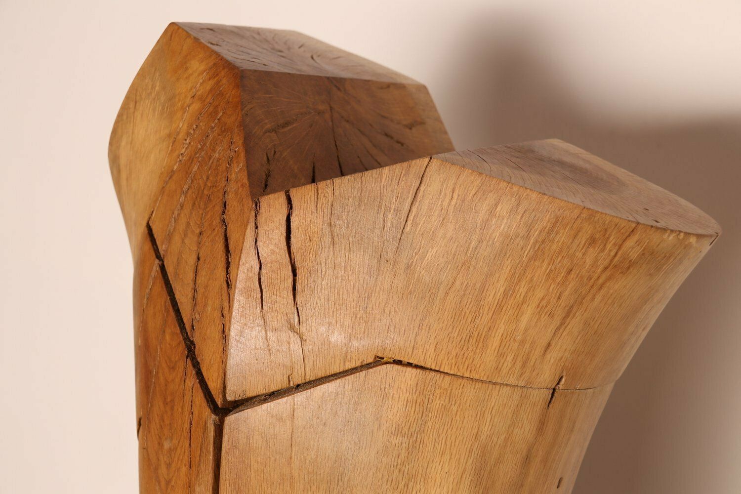 photo furniture Handcrafted Wooden Sculpture ' Torse Torreador ' In Oak  By Artist Claudio Di Placido  France