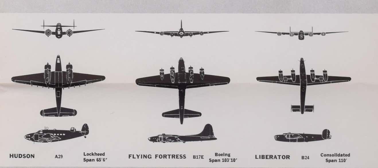 USA And Uk Fighter Plane Identification Poster Ww2 1942 photo for sale