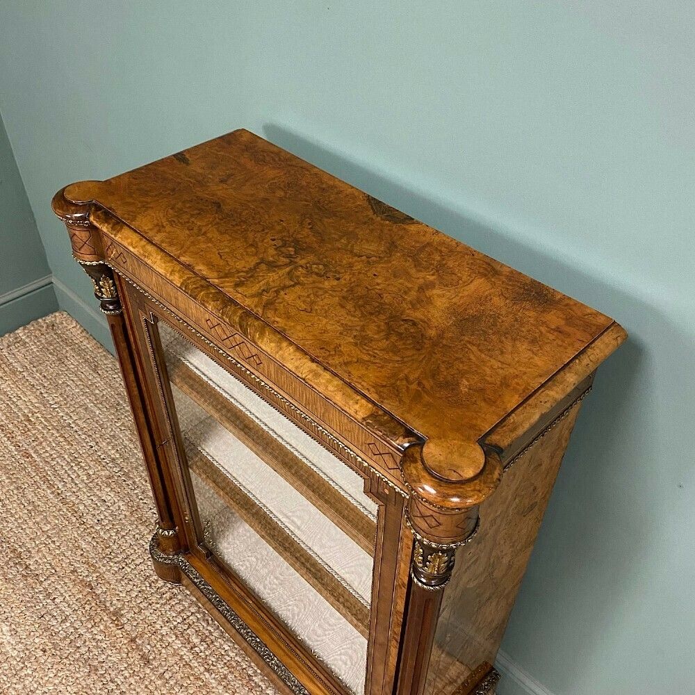 Fine Quality Antique Victorian Walnut Pier Cabinet photo furniture