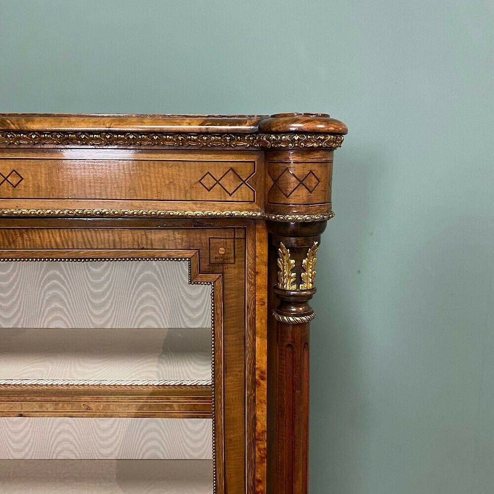 Fine Quality Antique Victorian Walnut Pier Cabinet photo vinterior
