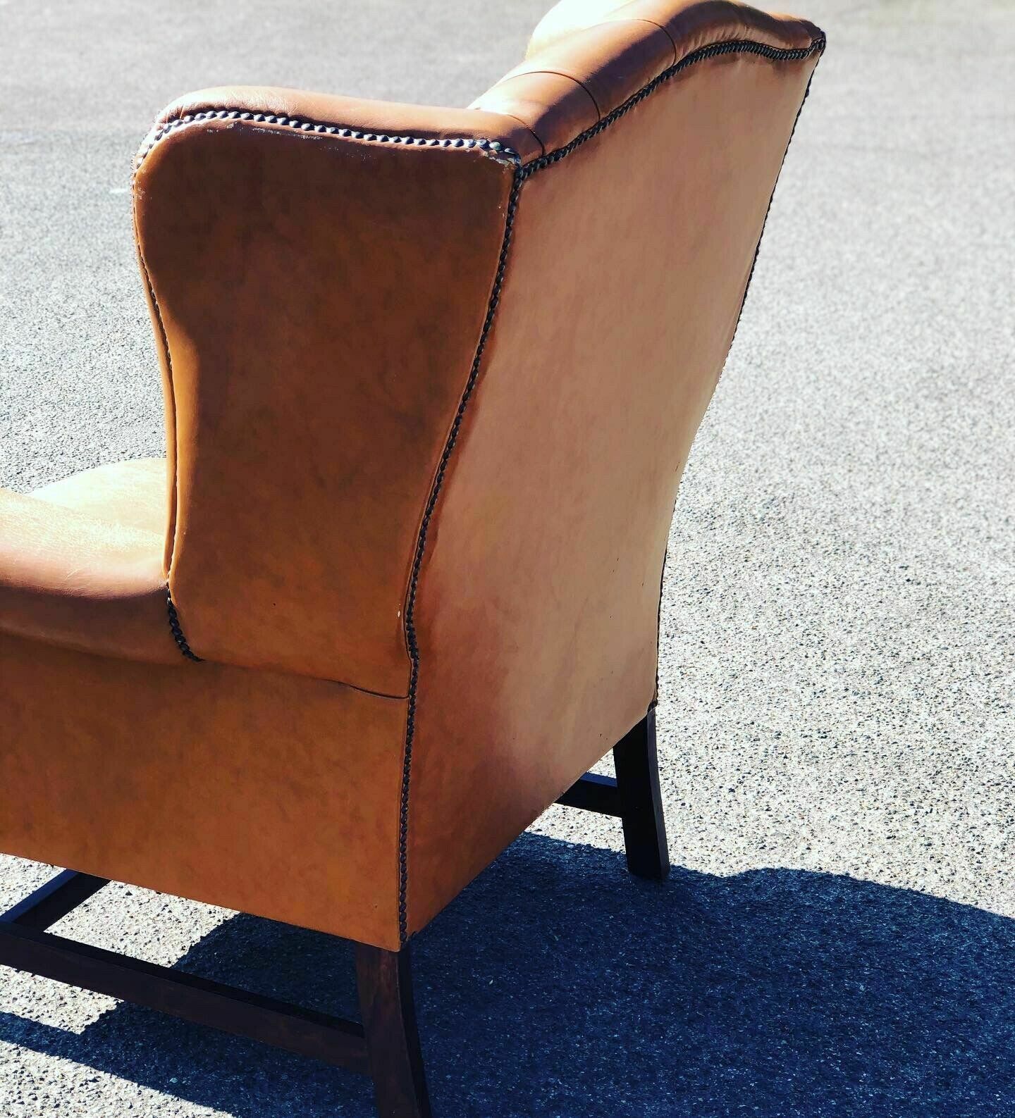 photo furniture Tan Leather Armchair, Country House Library Armchair.