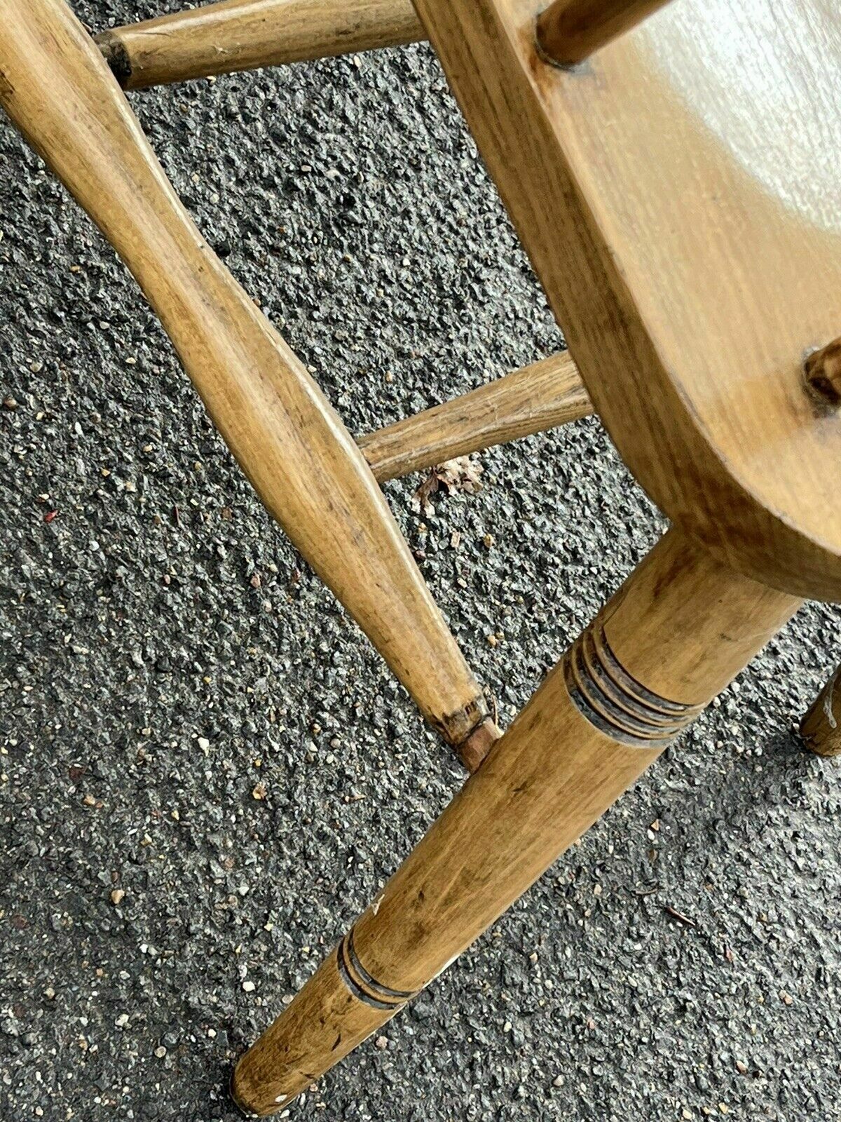 Antique Oak Smokers Bow Fireside Armchair photo buy
