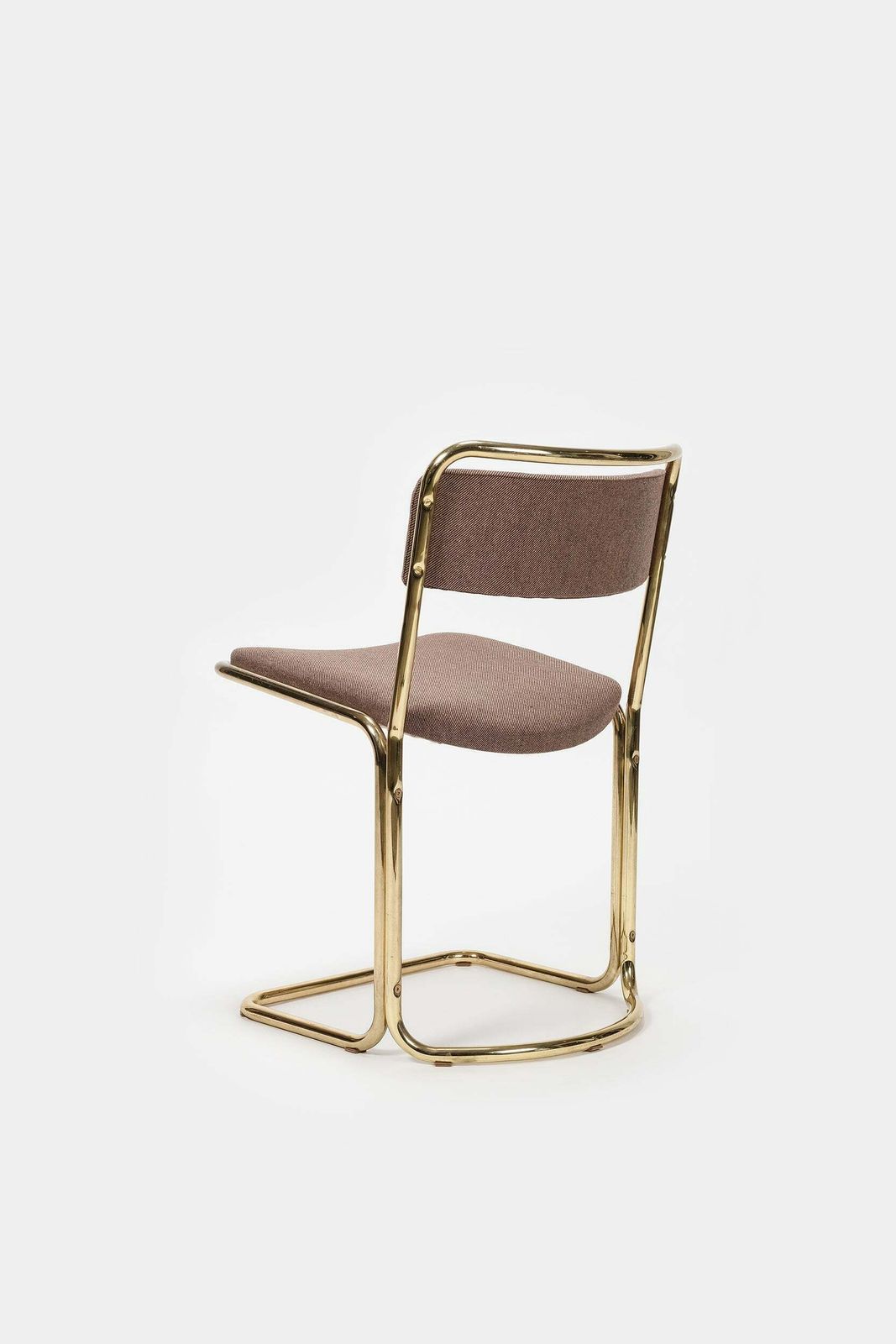 Chair With Brass Frame, Italy, 70s photo furniture