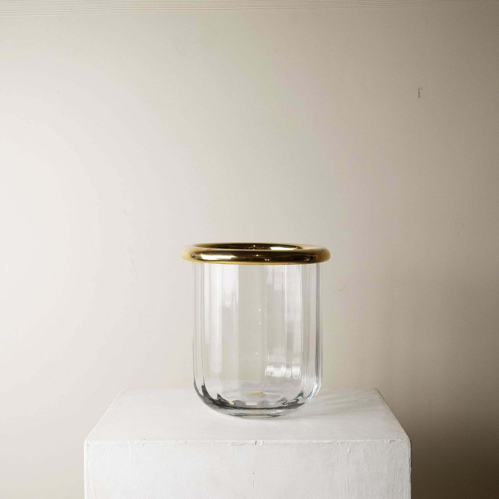 Italian Seau A Glace In Cristal And Brass Late 60’s. photo Home Decor