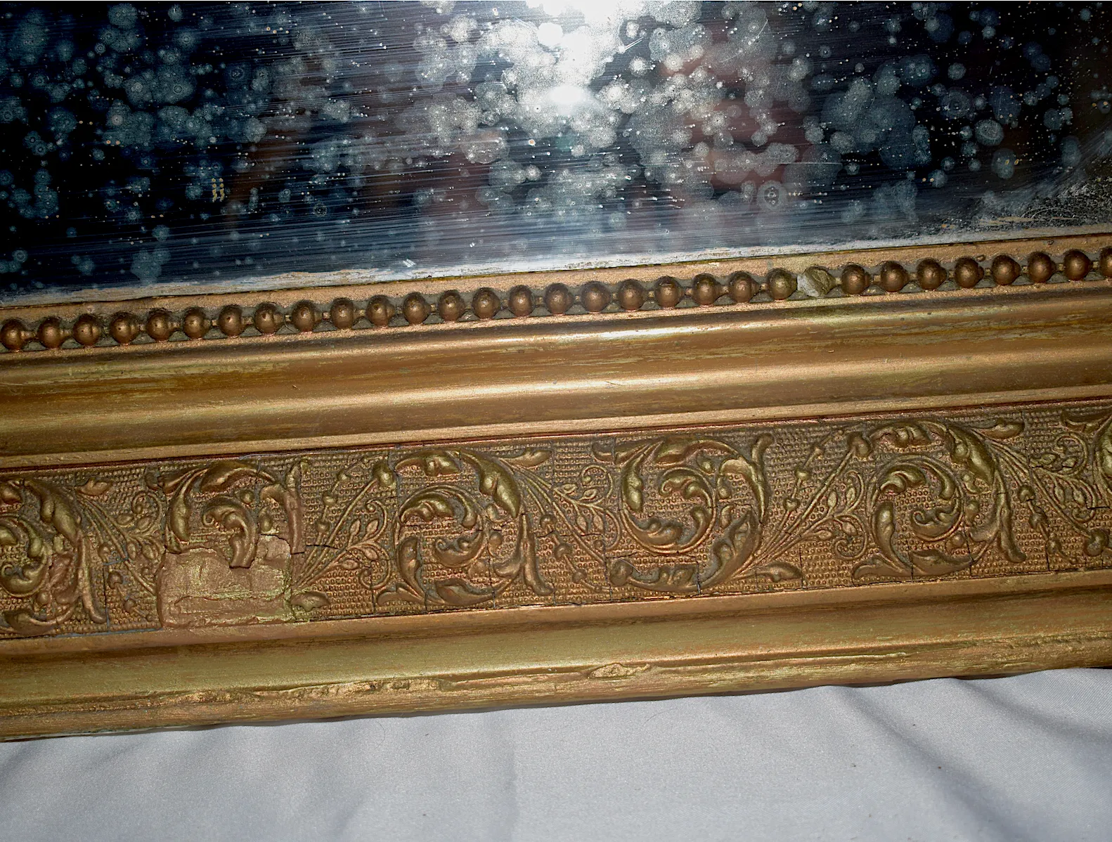 Antique French 19th Century Louis Philippe Gilt Gold Mirror photo 2100.0