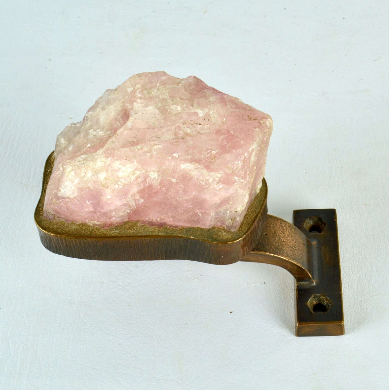 Rose Quarz And Bronze Push Pull Door Handle photo for sale