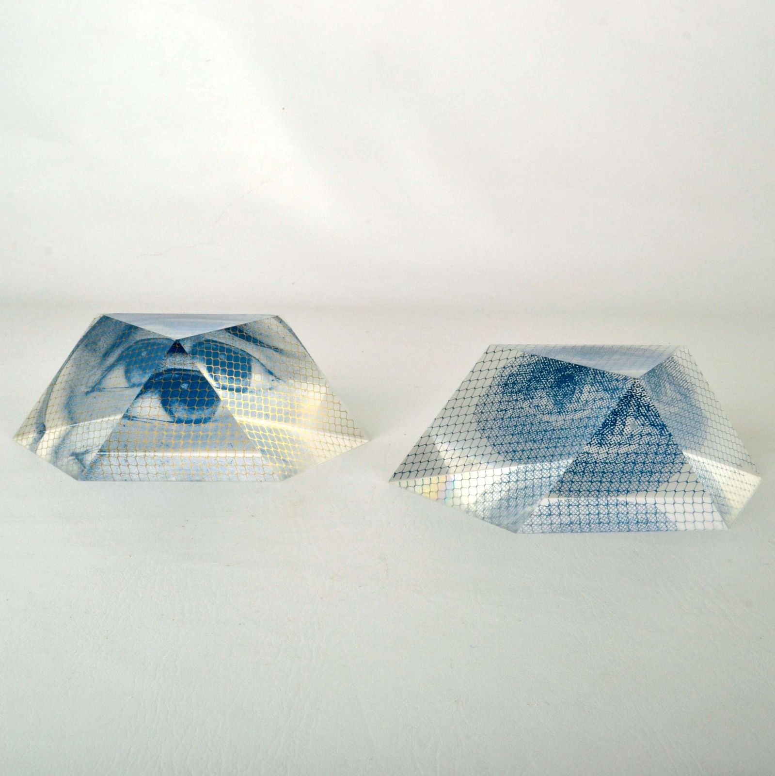 Italian Surrealist Paperweights With Eyes In Acrylic photo 750.0