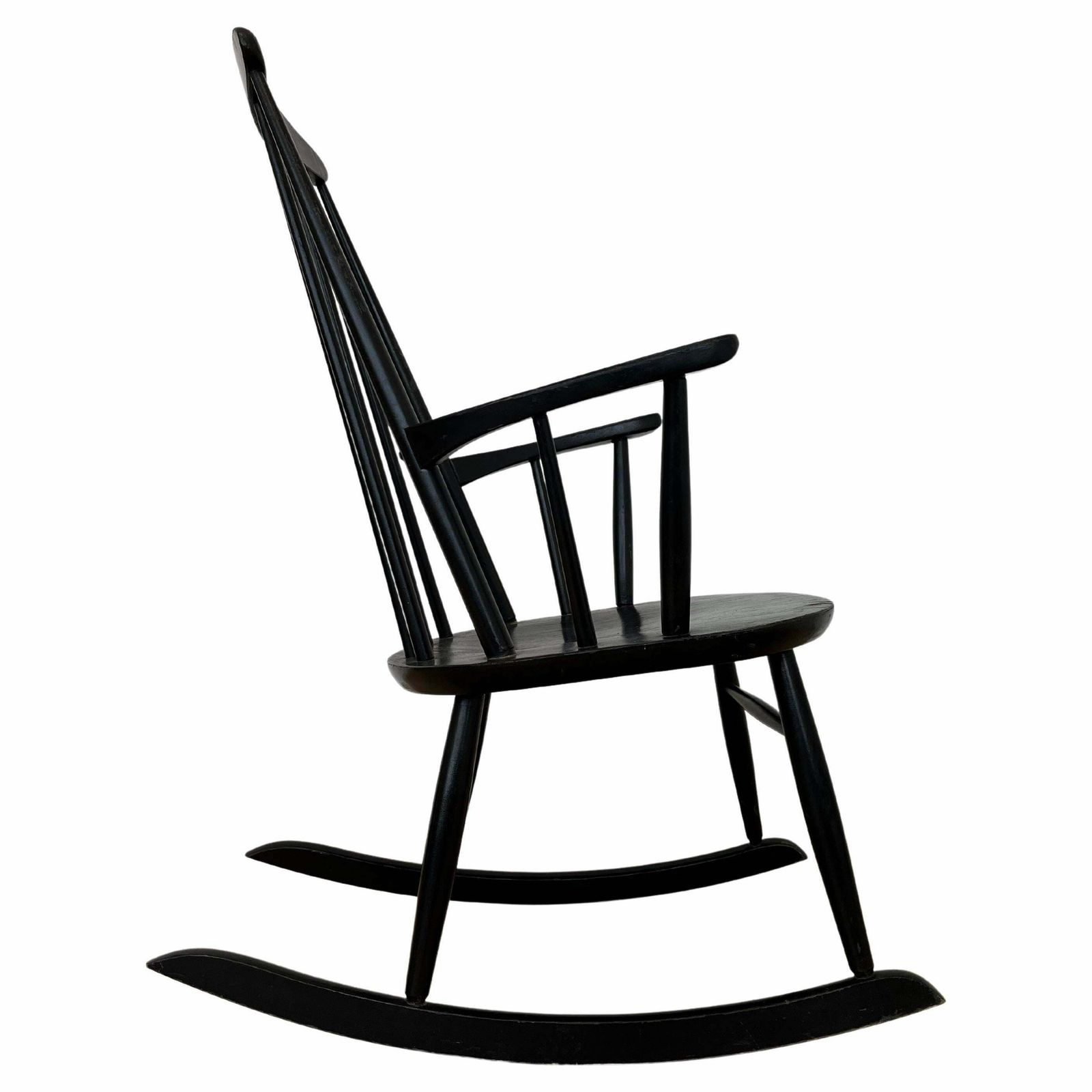 Mid Century Rocking Chair Designed By Ilmari Tapiovaara, Finland, 1960s