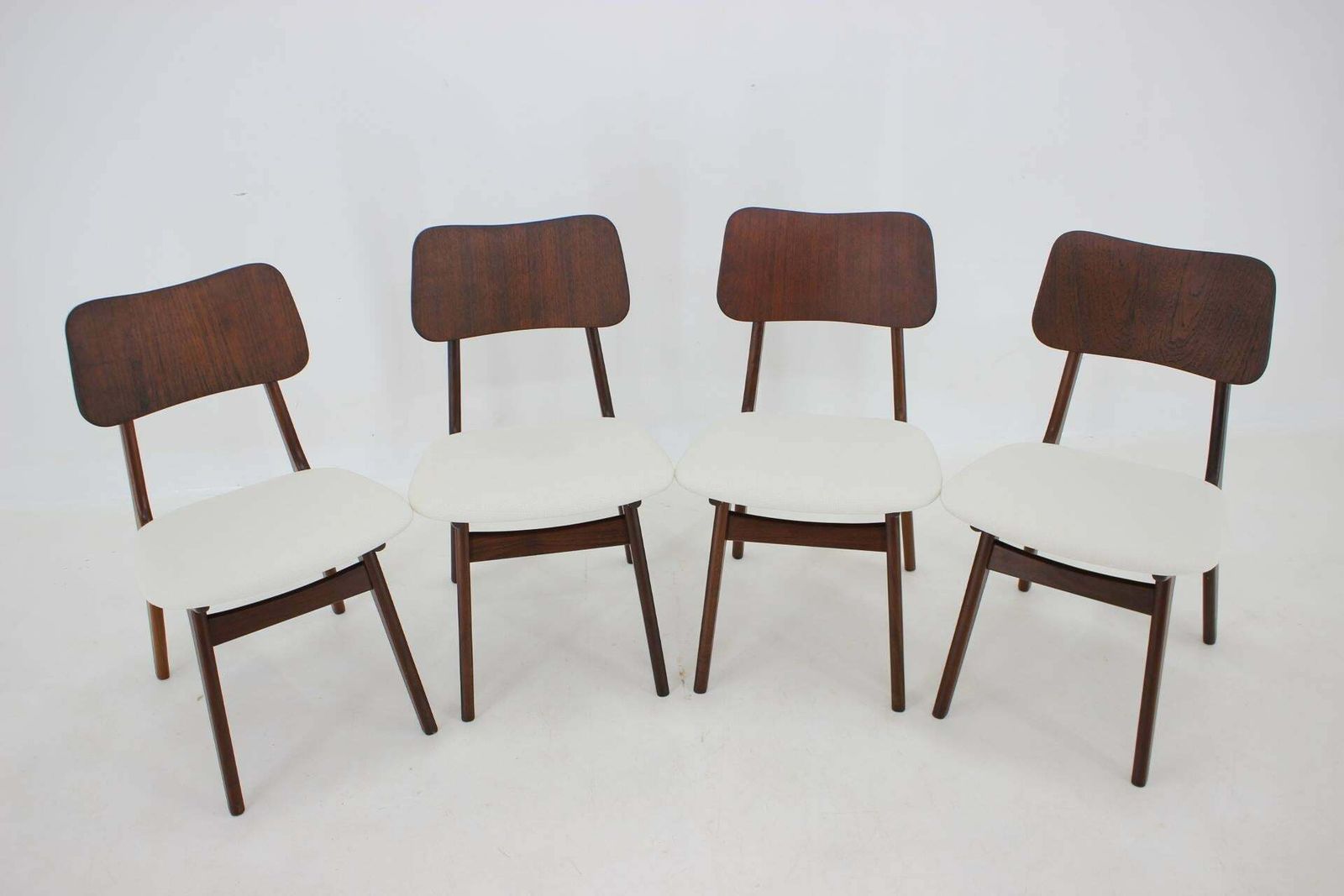 1960s Ib Kofod Larsen Set Of 4 Teak Dining Chairs Model 74, Denmark photo Furniture