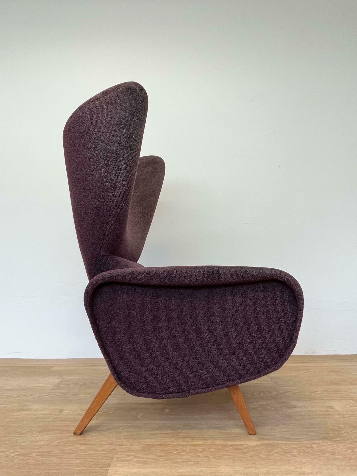 Mid Century Rare Beautiful Wing Chair Inspired By Marco Zanuso, 1970s photo 2489.0