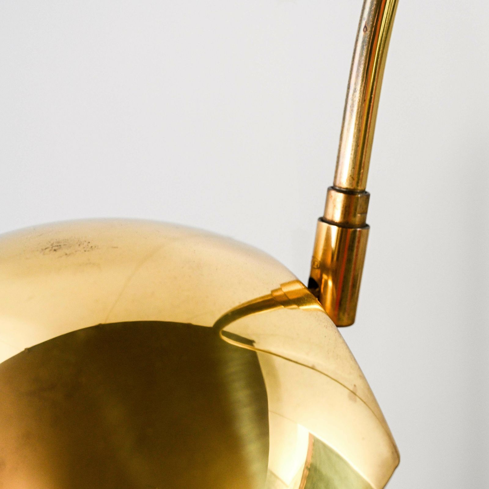 Omi Floor Lamp In Brass & Lucite Produced Form The 1970's photo Lighting
