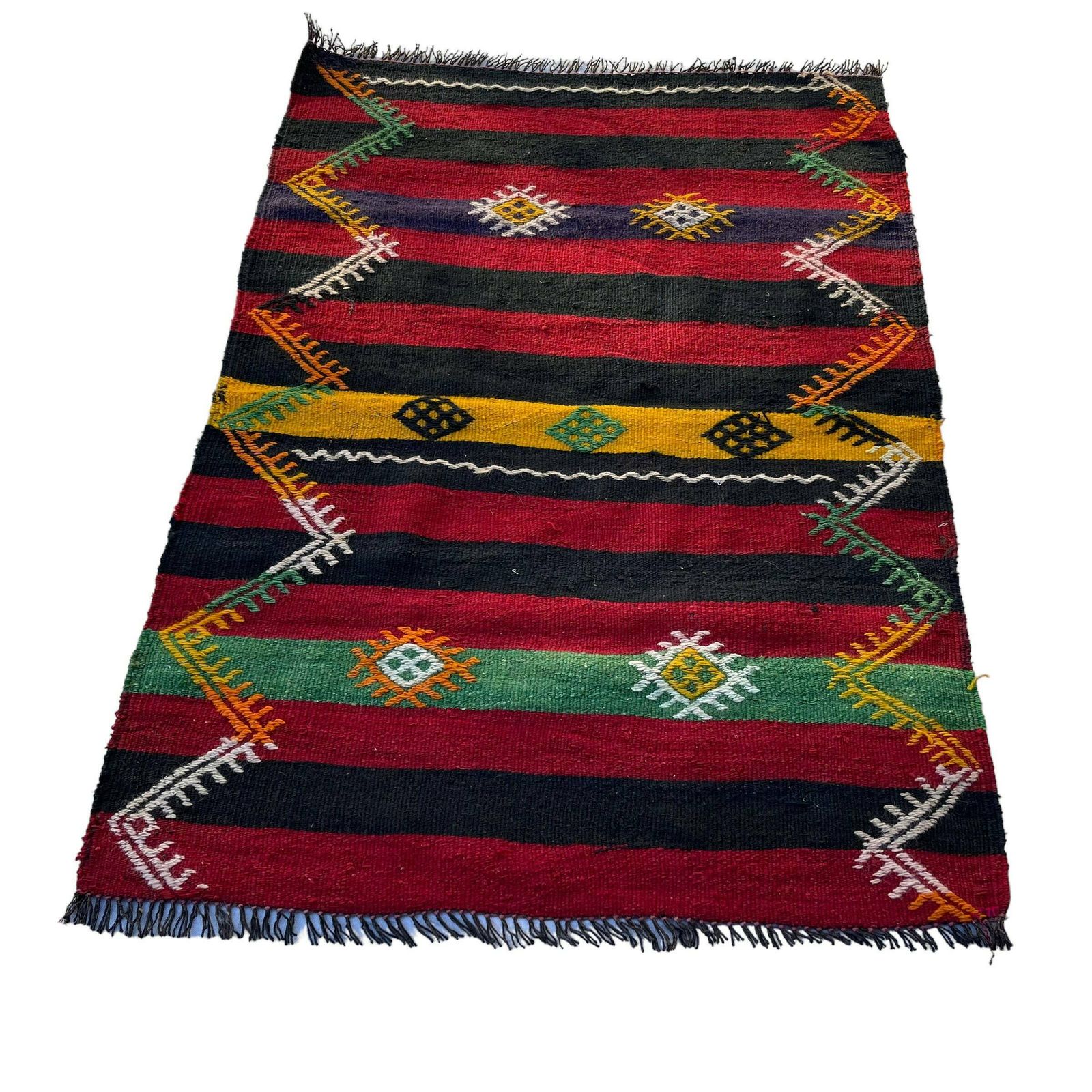 photo for sale Traditional Turkish Kilim Rug ,Vintage Anatolian Turkish Kelim