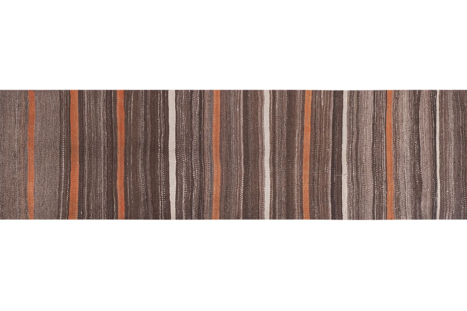 Striped Turkish Wool Kilim Runner 1'10'' X 11'2'' photo for sale