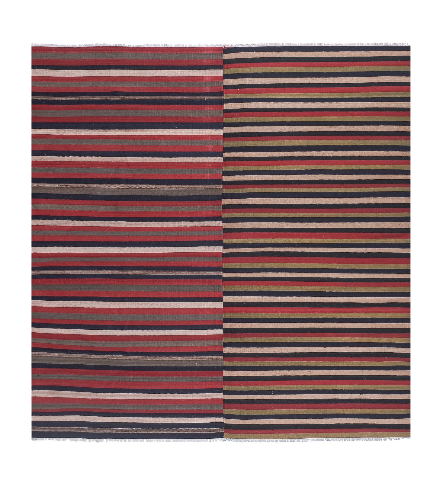 Vintage Oversize Turkish Kilim Rug 9'3'' X 9'6''