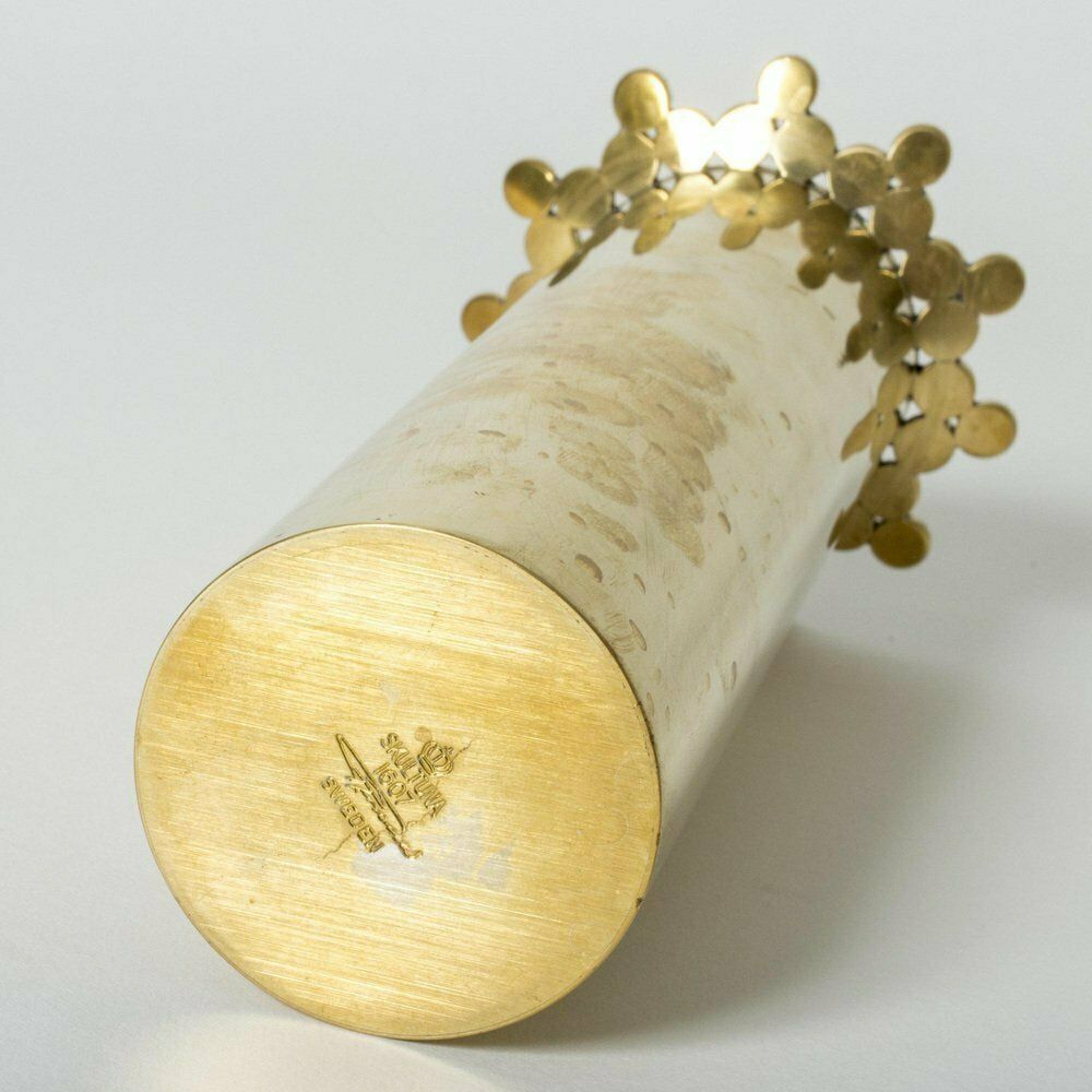 Brass Vase By Pierre Forssell, 1970s photo vinterior