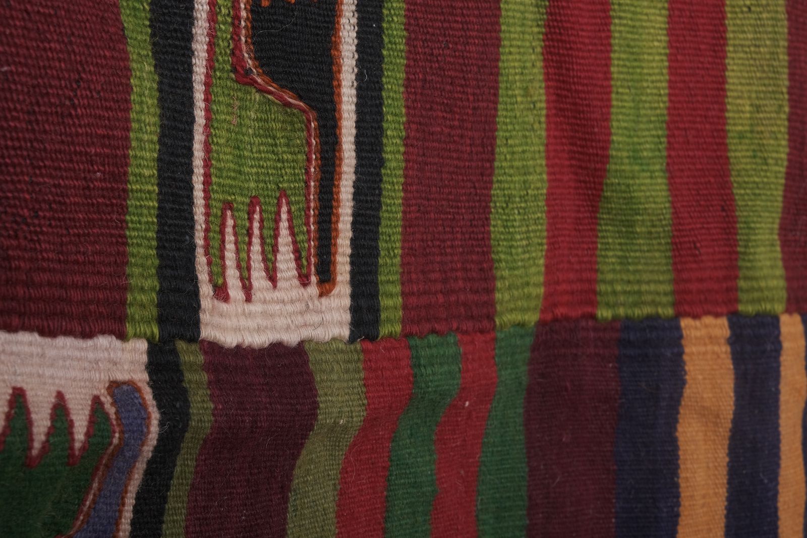 Mid 20th Century Wool Large Anatolian Kilim Rug 9'8'' X 12'9'' photo vintage