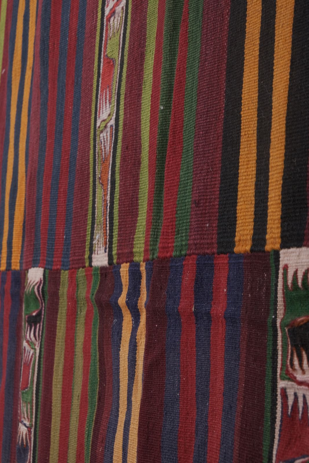 Textiles Mid 20th Century Wool Large Anatolian Kilim Rug 9'8'' X 12'9'' photo