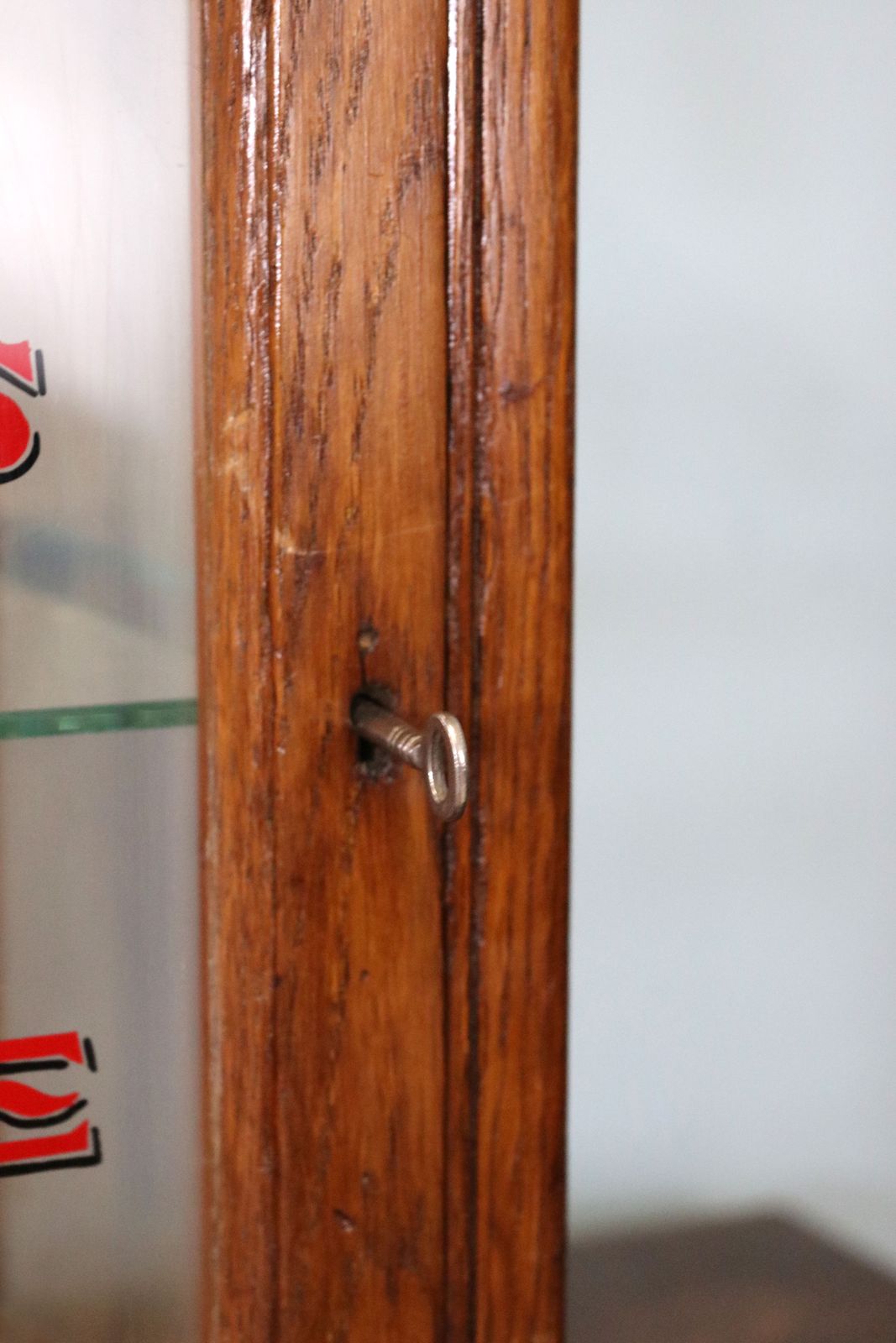 295.0 A Hershey’s Chocolate  Hardwood Framed Shop Counter Display Cabinet. photo