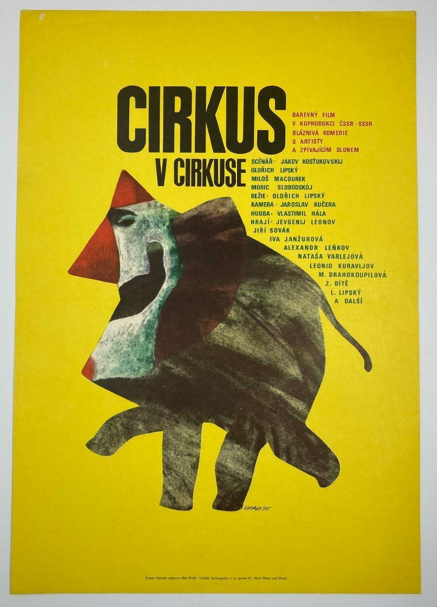Movie Poster, Circus In The Circus, Karel Vaca, 1975