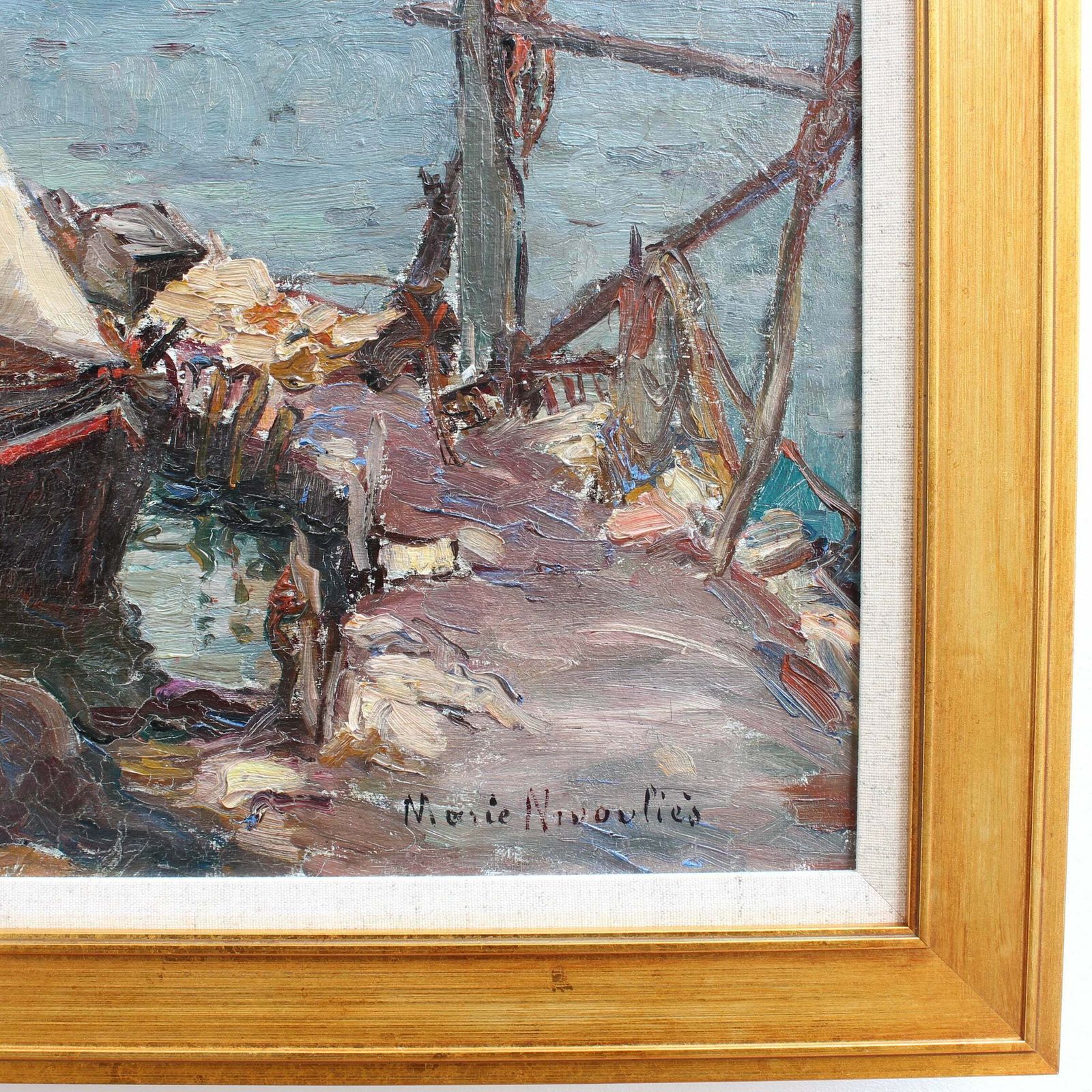 photo vinterior 'The Boat In Martigues, France' By Marie De Nivouliès De Pierrefort (Circa 1910)