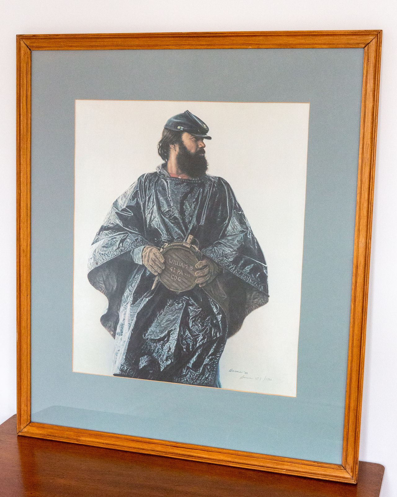 Signed Limited Edition James Bama Painting The Volunteer 1988 American Civil War Military Print Framed Glazed Photorealism Militaria photo 595.0