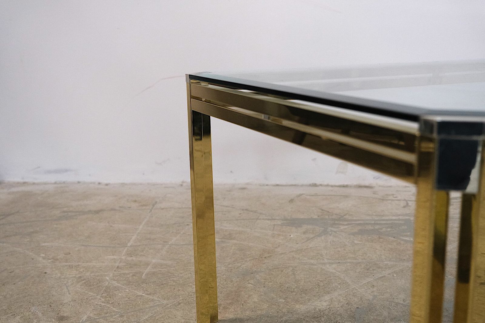 Italian Chrome And Glass Coffee Table, 1970s photo for sale
